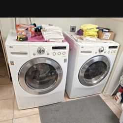 LG WASHER AND GAS DRYER