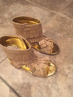 Pocahontas Sandals for Costume -Girl Size 13-1