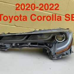 2020-2022 Toyota Corolla Headlight Driver  Side