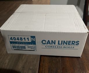 CAN LINERS CORELESS ROLLS 40inX48in 0.4 250 Pcs