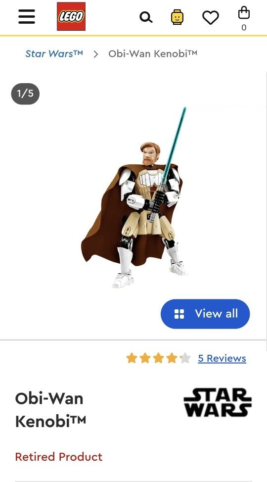 LEGO 75109 Disney Star Wars Obi-Wan Kenobi Buildable Action Figure