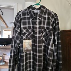 Kiss Dixxon Flannel XLT New With Tags $100 OBO