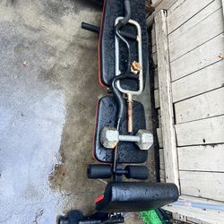 Incline bench with bars