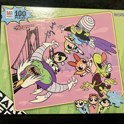 Complete Vintage 2000 Powerpuff Girls 100 Piece Jigsaw Puzzle