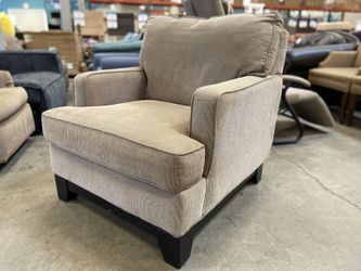 BAUHAUS Classic Beige Woven Upholstery Armchair