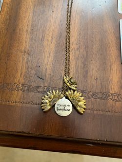 Sunflower necklace
