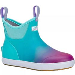 Xtratuf Women's Ankle Deck Boot, Blue  Aurora, Size 7w