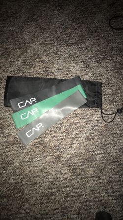 3 exercise bands with bag