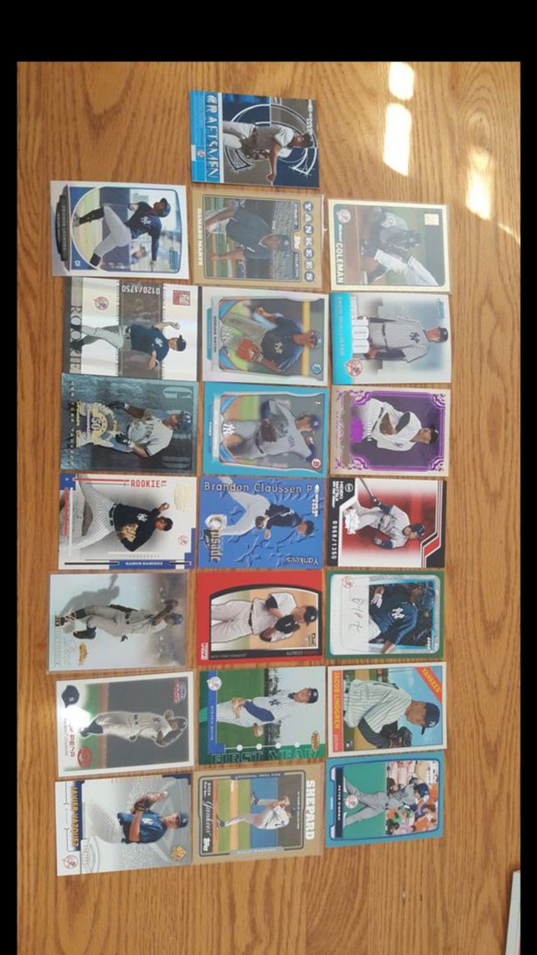 45 Serial-Numbered New York Yankees Cards
