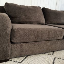 VERY COMFY Woodland Brown Couch!