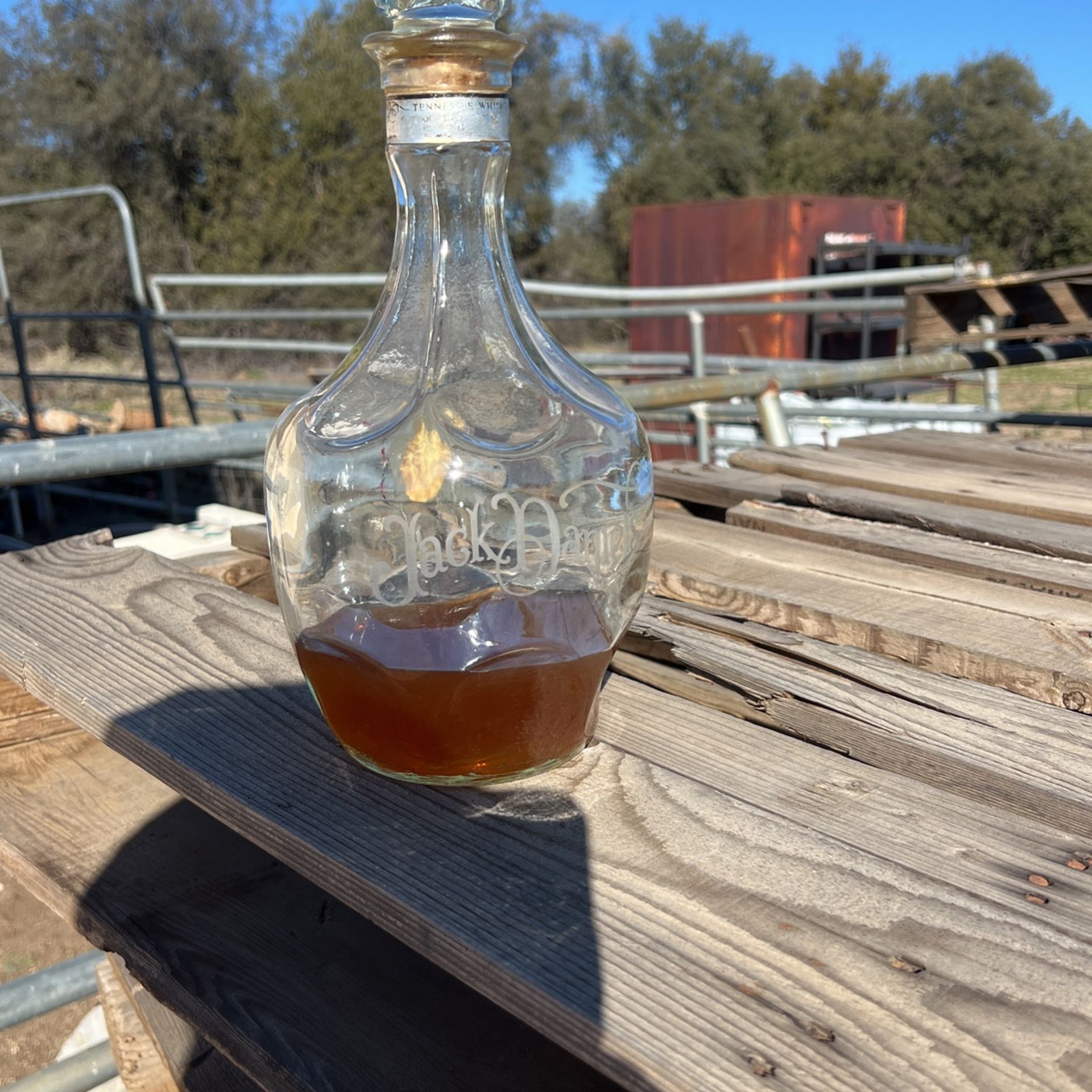 Vintage Jack Daniel Glass Decanter Bottle