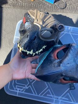 Jurassic World Dinosaur Mask Lot of 2