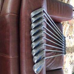 Ping G2 Iron Set 3-SW 9 Clubs Blue Dot True Temper Regular Shafts New Grips