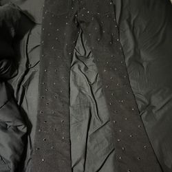 All Black Embellished Deniem Jeans