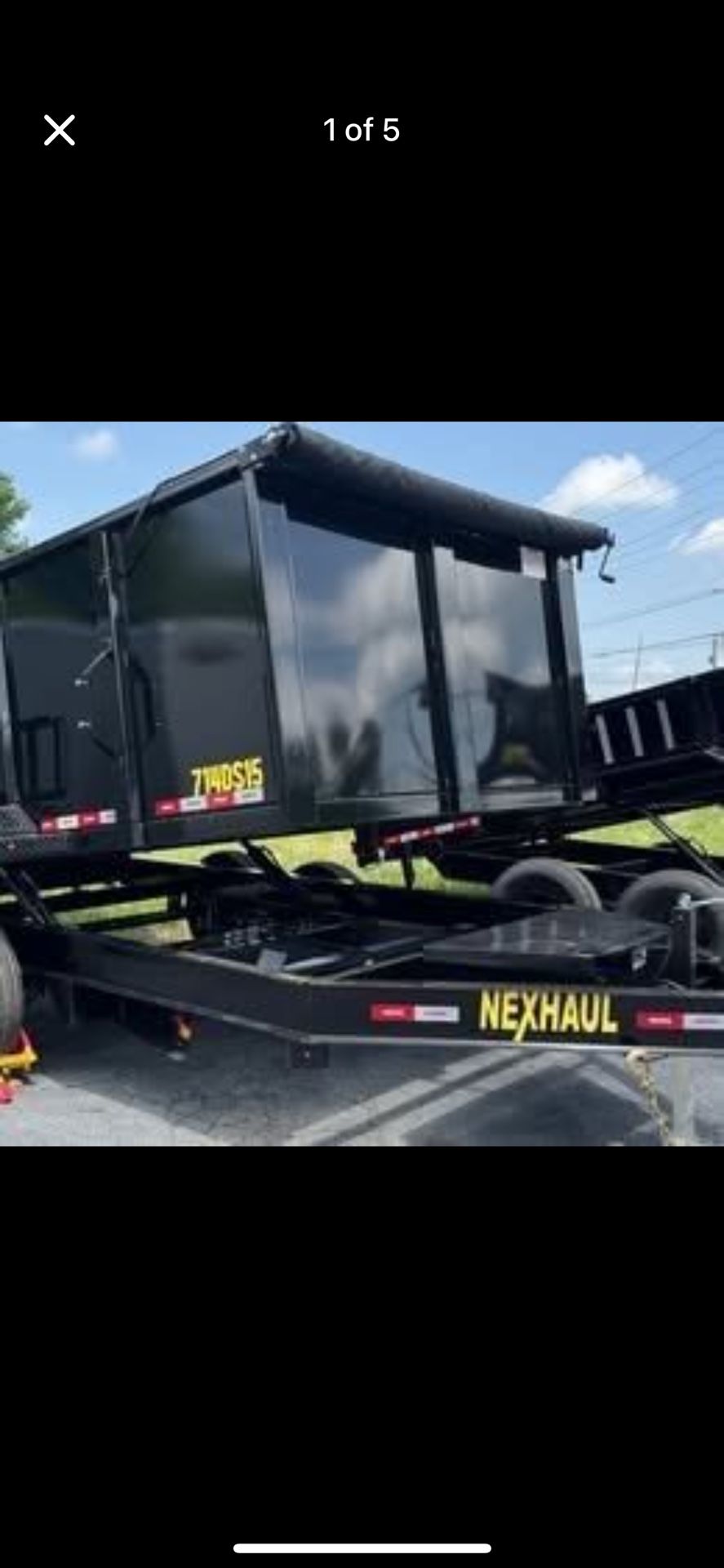 2025 NexHaul 83"x14' Dump with 4' walls