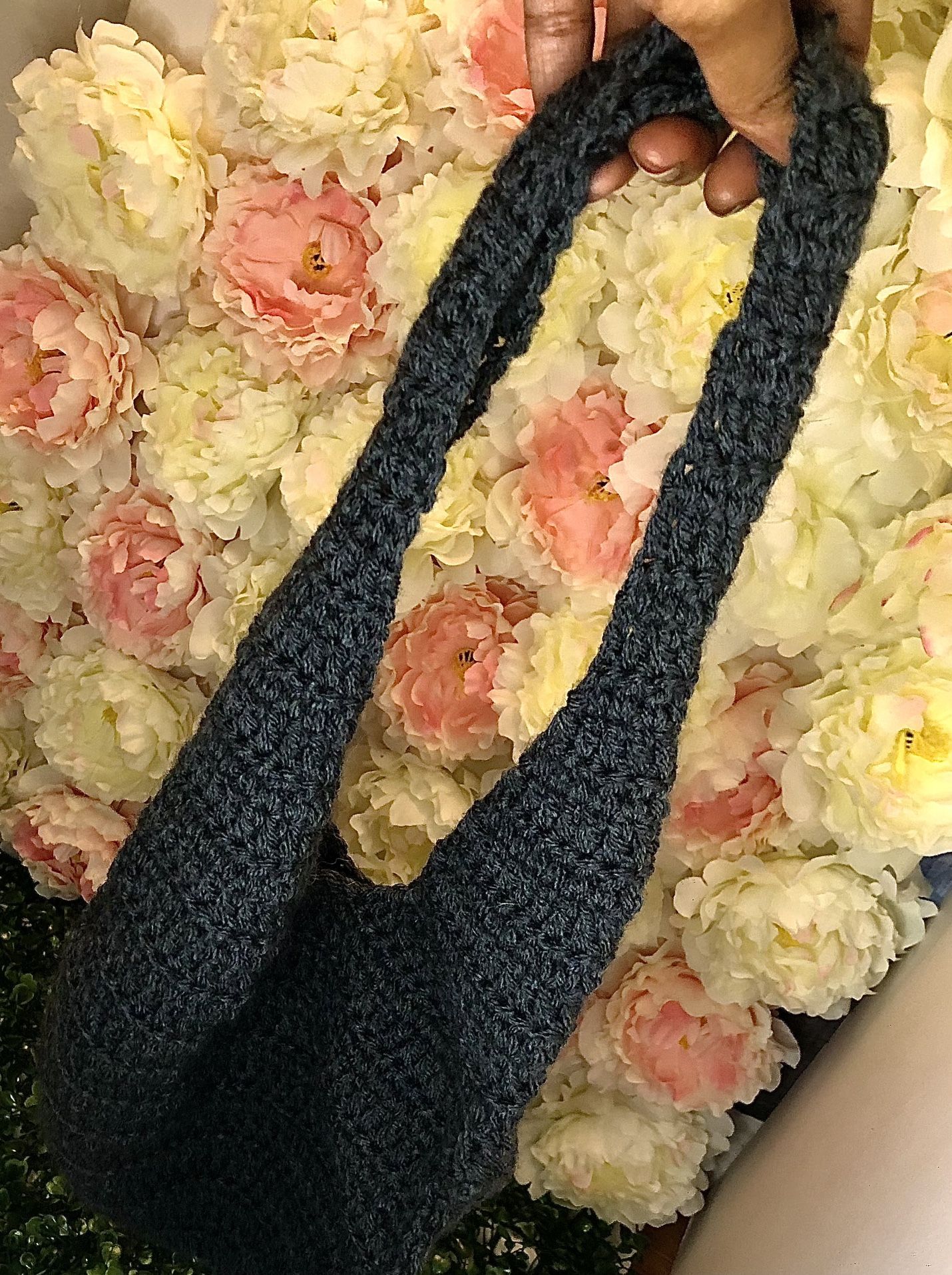 Handmade Crochet Handbag - Medium Size Boho Purse | Soft Yarn Shoulder Bag | Everyday Accessory | Trendy Crocheted Tote