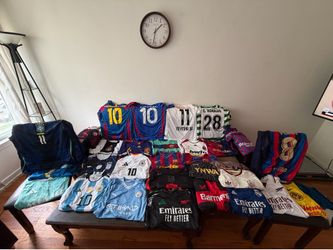 Huge Authentic Soccer Jersey Collection