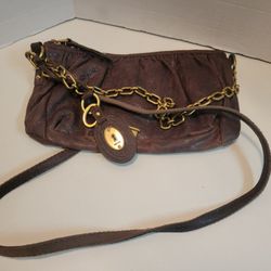 Fossil Leather Handbag 