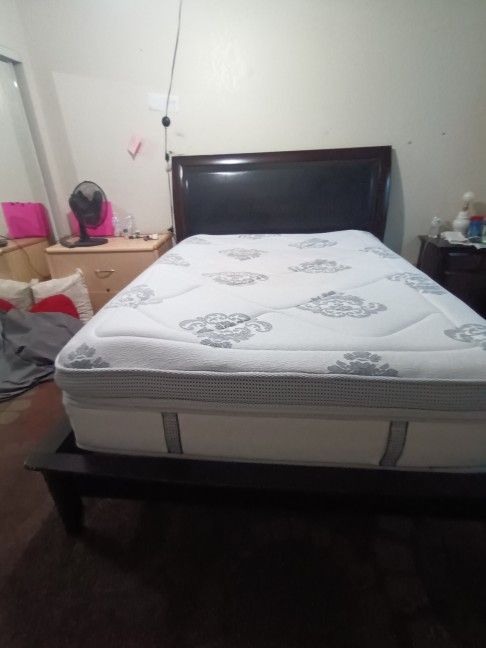Nice Frame Bed Mattress Queen Size 