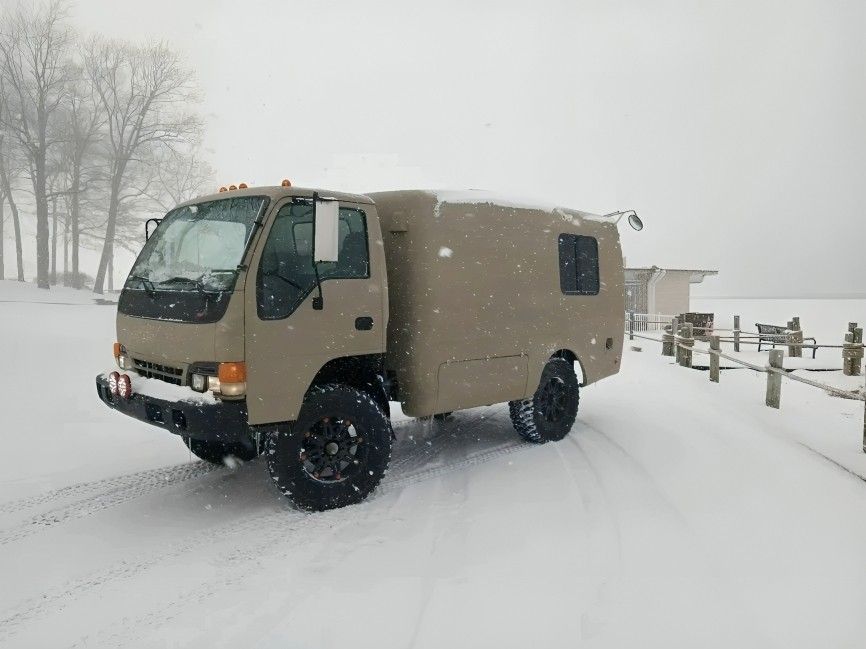 For Sale/Rent: Unique 4x4 Camper Truck!