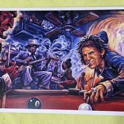 Billiards With The Devil Print