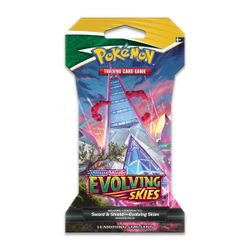 Evolving Skies sleeved booster with the Rayquaza/Gigantamax