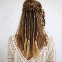 Boho Braids Hair Extension Large Ponytail Fairy Hair Style