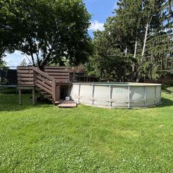 Pool, Pool Deck, Pool Heater, Pump With Filter 
