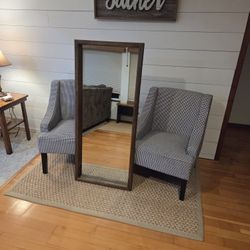 23inch X 53inch Walnut Framed Mirror