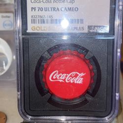 2023 Niue $1 Coca-Cola Bottle Cap Coin NGC PF 70 Ultra Cameo Graded Pop Art