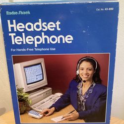 Vintage Radio Shack https://offerup.com/redirect/?o=Q2F0Lk5v. 43-890 Headset Telephone Kit Model ET-152