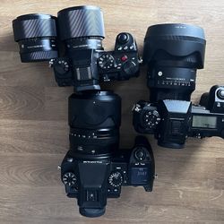 Fujifilm GFX 50s, LUMIX S1R And S5 With Lenses
