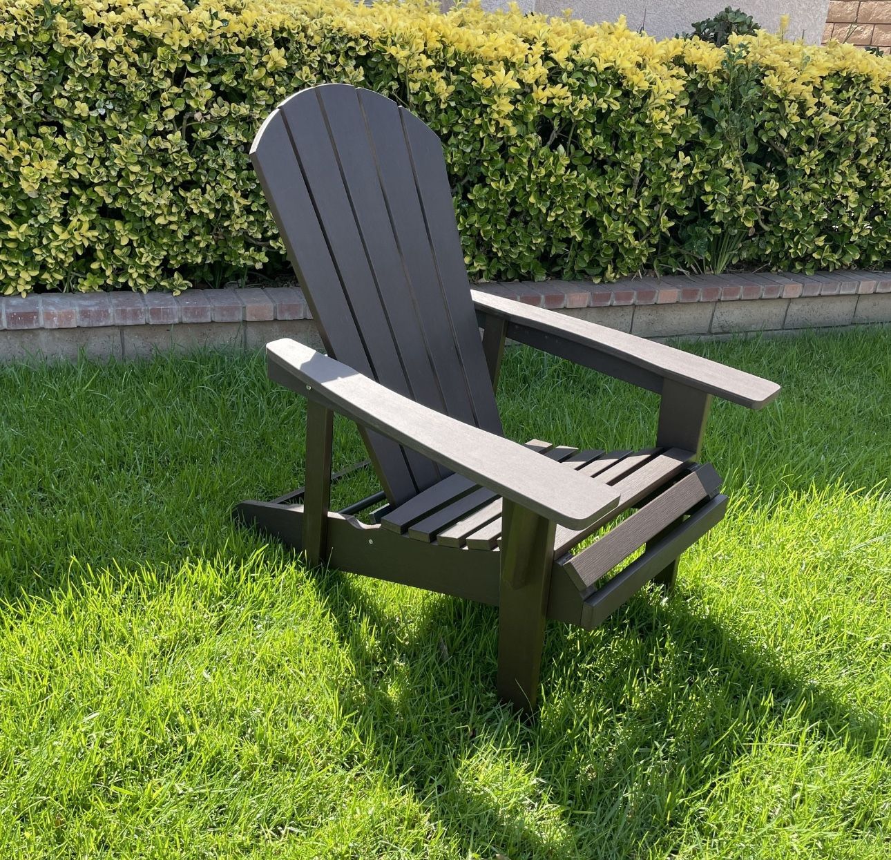 New RECLINING ADIRONDACK SERWALL Chair Brown Color