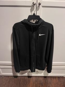 Nike Full-Zip Black Hoodie Size Large
