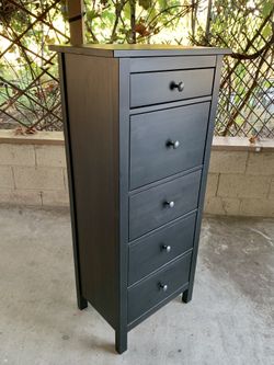 tall black dresser ikea 4 Drawer Double Dresser Maryland, Black Wengue / Pine Finish main image 0