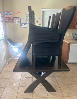 6 chairs & table