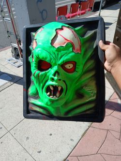 VINTAGE 1997 R. MARINO METAPHSYQUE 3D WALL SCULPTURE _ ZOMBIE