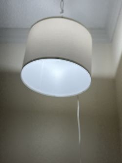 IKEA hanging lamp with dimmable light bulb