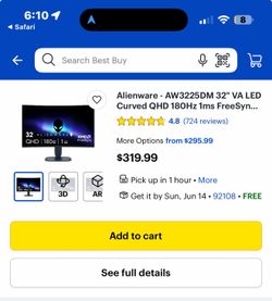 Alienware AW3225DM Monitor