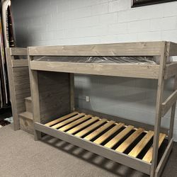 Gray Bunkbed Solid Wood 🪵 Twin / Twin