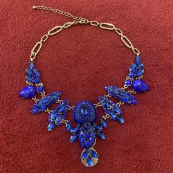 Beautiful & Ellegant Royal Blue Choker 