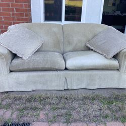 2 Cloth Couches For sale 