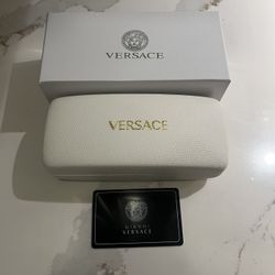 Versace Medusa Biggie White Eyewear Case with Box
