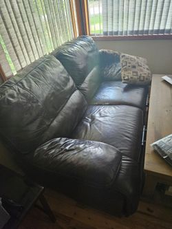 Leather couch
