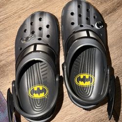 BATMAN CROCS (NEVER WORN)