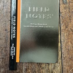 3 Notebooks by Field Notes. NEW. And Two New Carpenters Pencils by Field Notes 