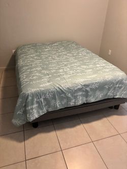 Queen mattress and bed frame