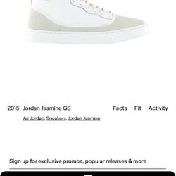 5.5 Y Jordan Jasmine GS