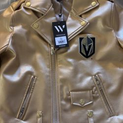Vegas Golden Knights Leather Jacket And Puffer Vest 