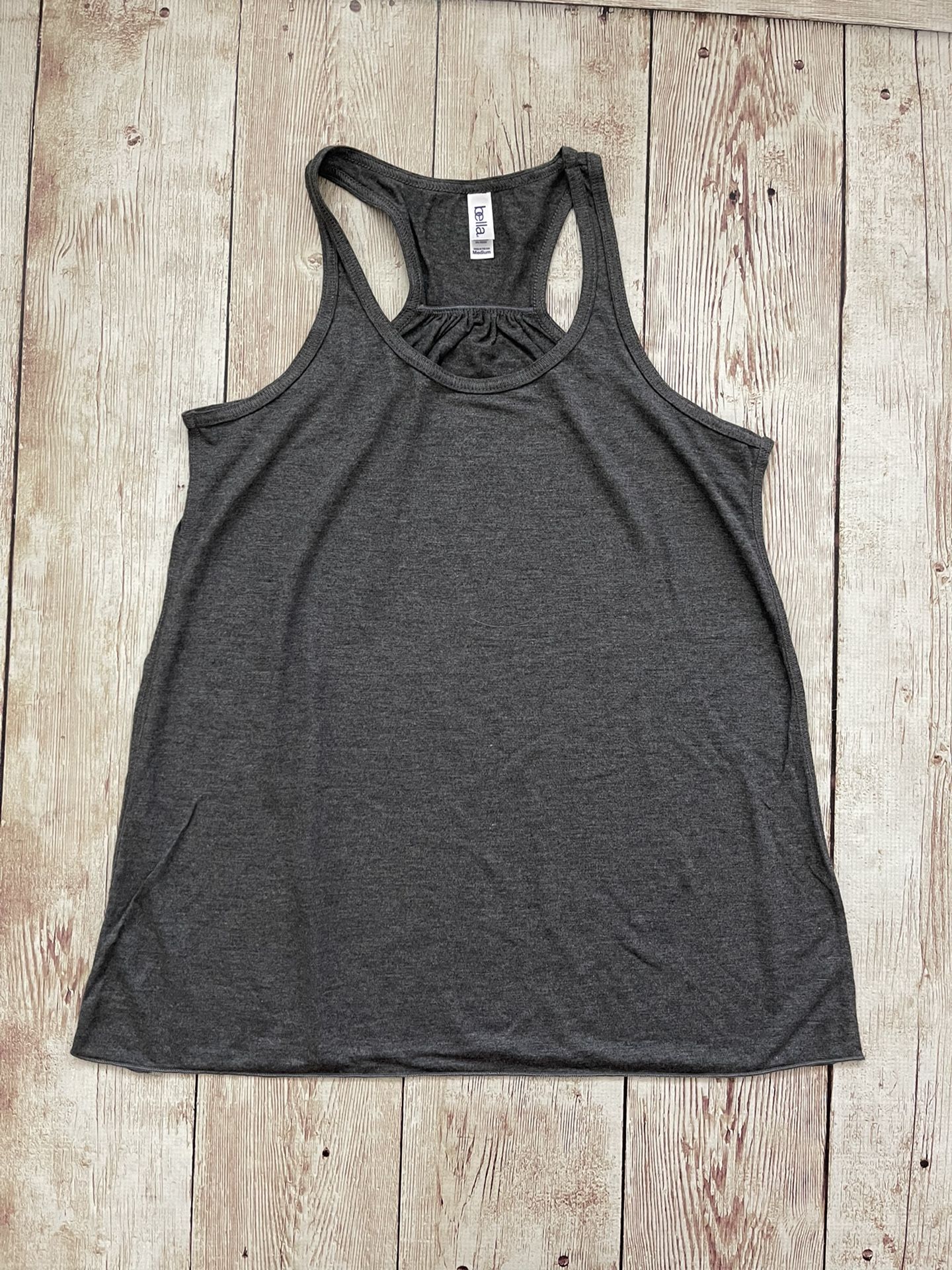 Bella Canvas Tank Top Shirt Gray Grey Gym Workout Tank